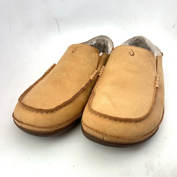 Olukai Kipuka Hulu Convertible Genuine Shearling Lined Slipper Size 10 - Picture 4 of 12